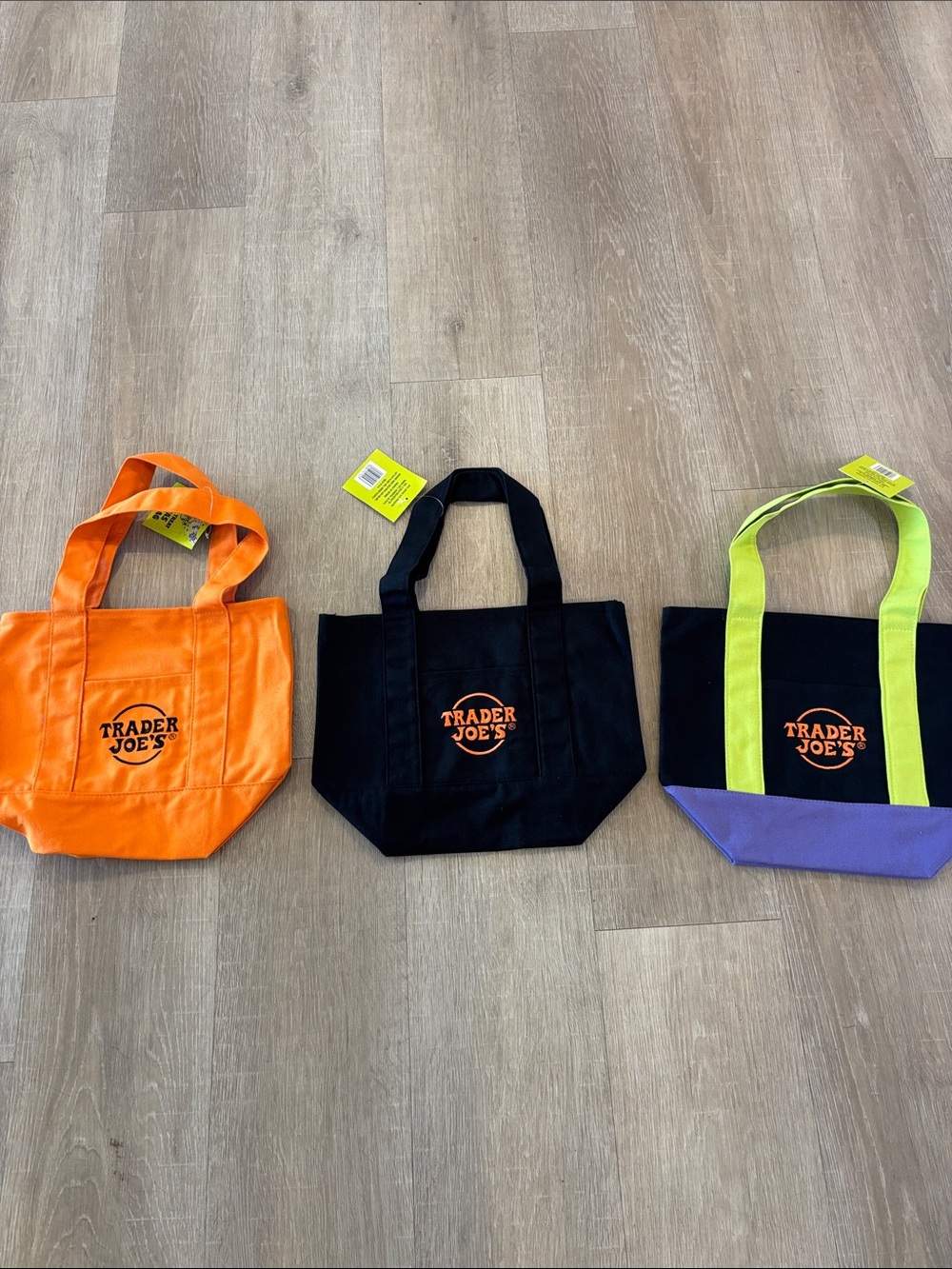 Trader Joe's Canvas Tote Bag Set- Trick or Treat